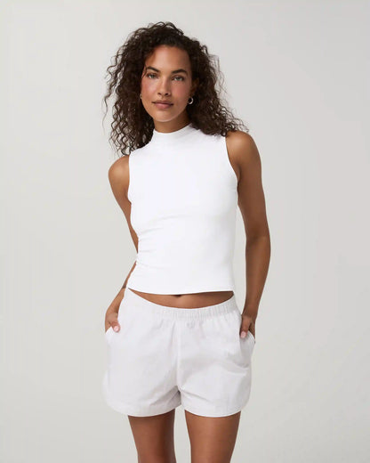 Daily Muscle Tank | White