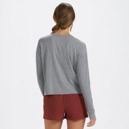 Long-Sleeve Pose Tee | Medium Heather Grey