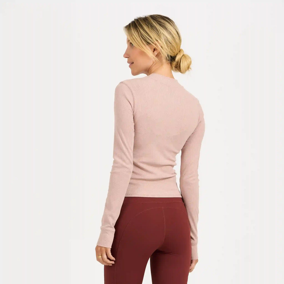 Long-Sleeve Pose Fitted Tee | Dogwood Heather