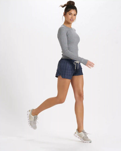 Long-Sleeve Pose Fitted Tee | Medium Heather Grey