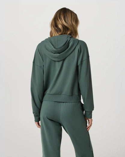 Halo Modern Full Zip Hoodie | Agate Green