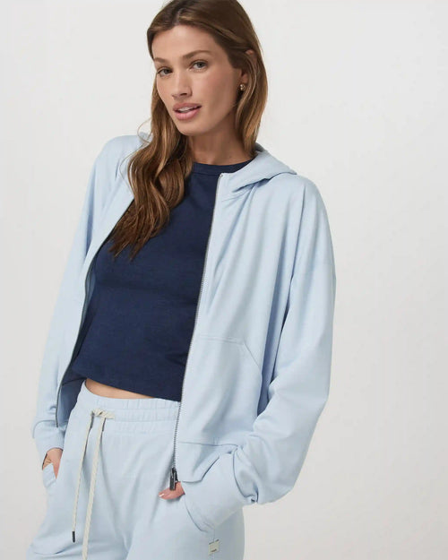 Halo Modern Full Zip Hoodie | Soft Sky Heather