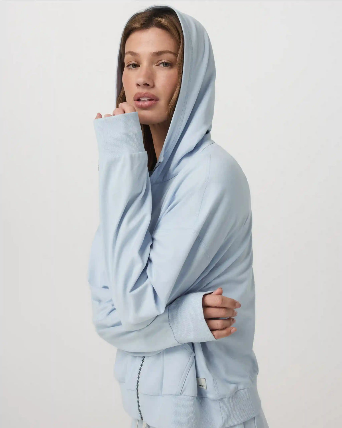 Halo Modern Full Zip Hoodie | Soft Sky Heather