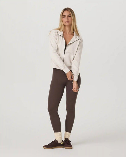 Halo Modern Full Zip Hoodie | Ecru Heather