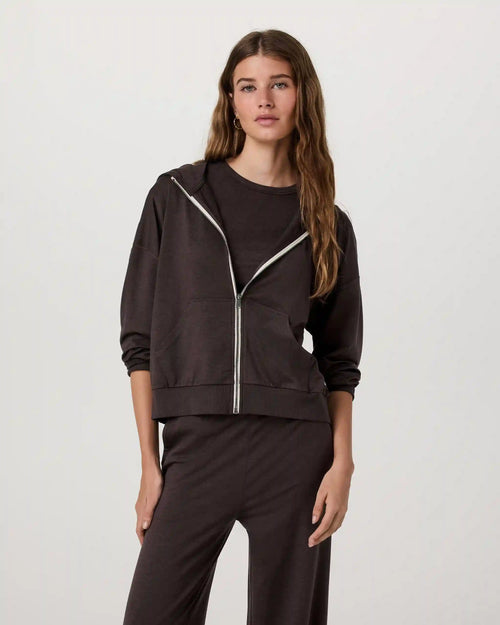 Halo Modern Full Zip Hoodie | Java Heather
