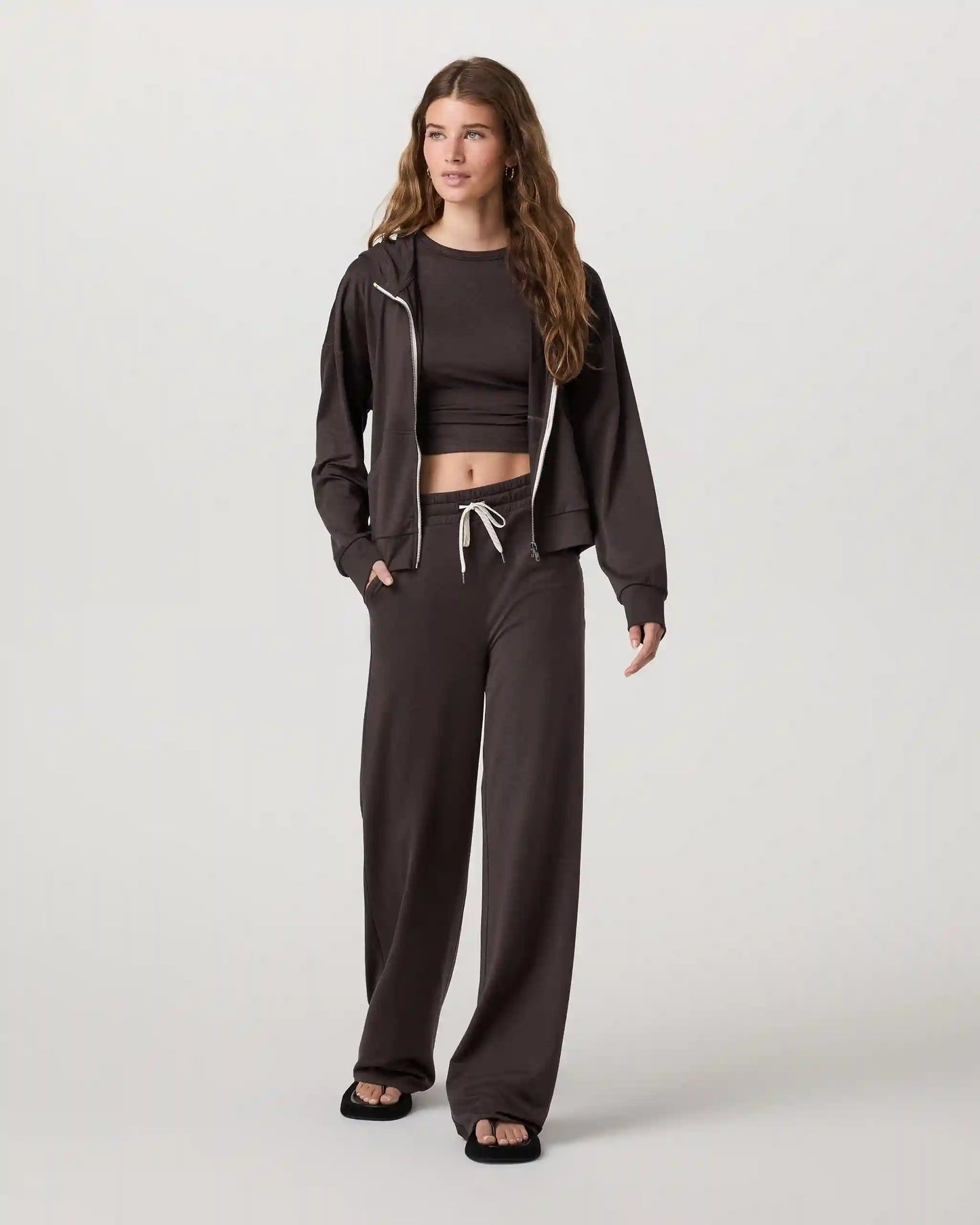 Halo Modern Full Zip Hoodie | Java Heather