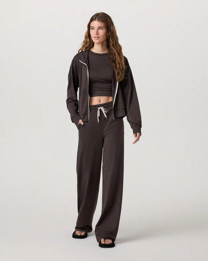 Halo Modern Full Zip Hoodie | Java Heather