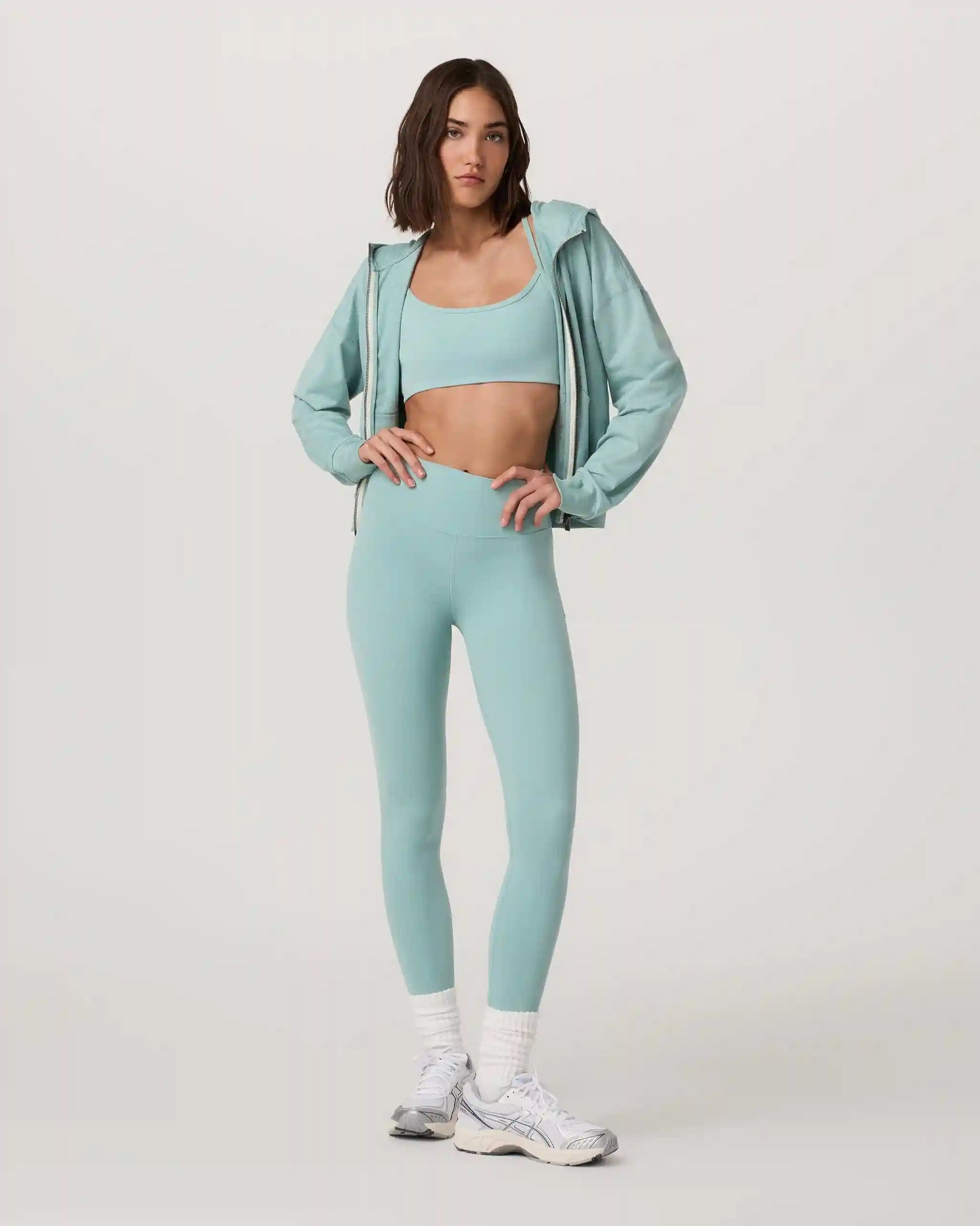 Halo Modern Full Zip Hoodie | Sea Spray Heather