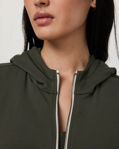 Halo Modern Full Zip Hoodie | Kale