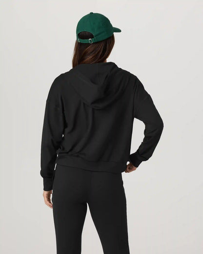 Halo Modern Full Zip Hoodie | True Black