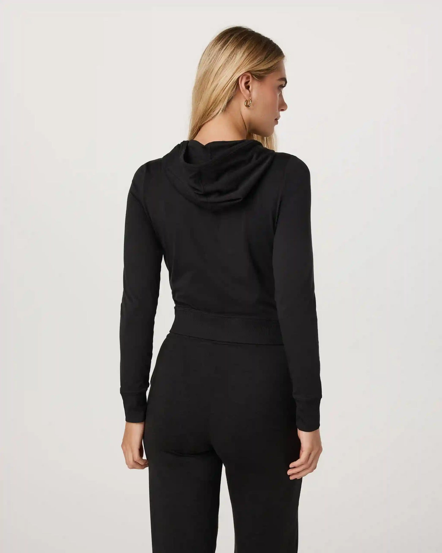 Halo Mini Full Zip Hoodie | Black Heather