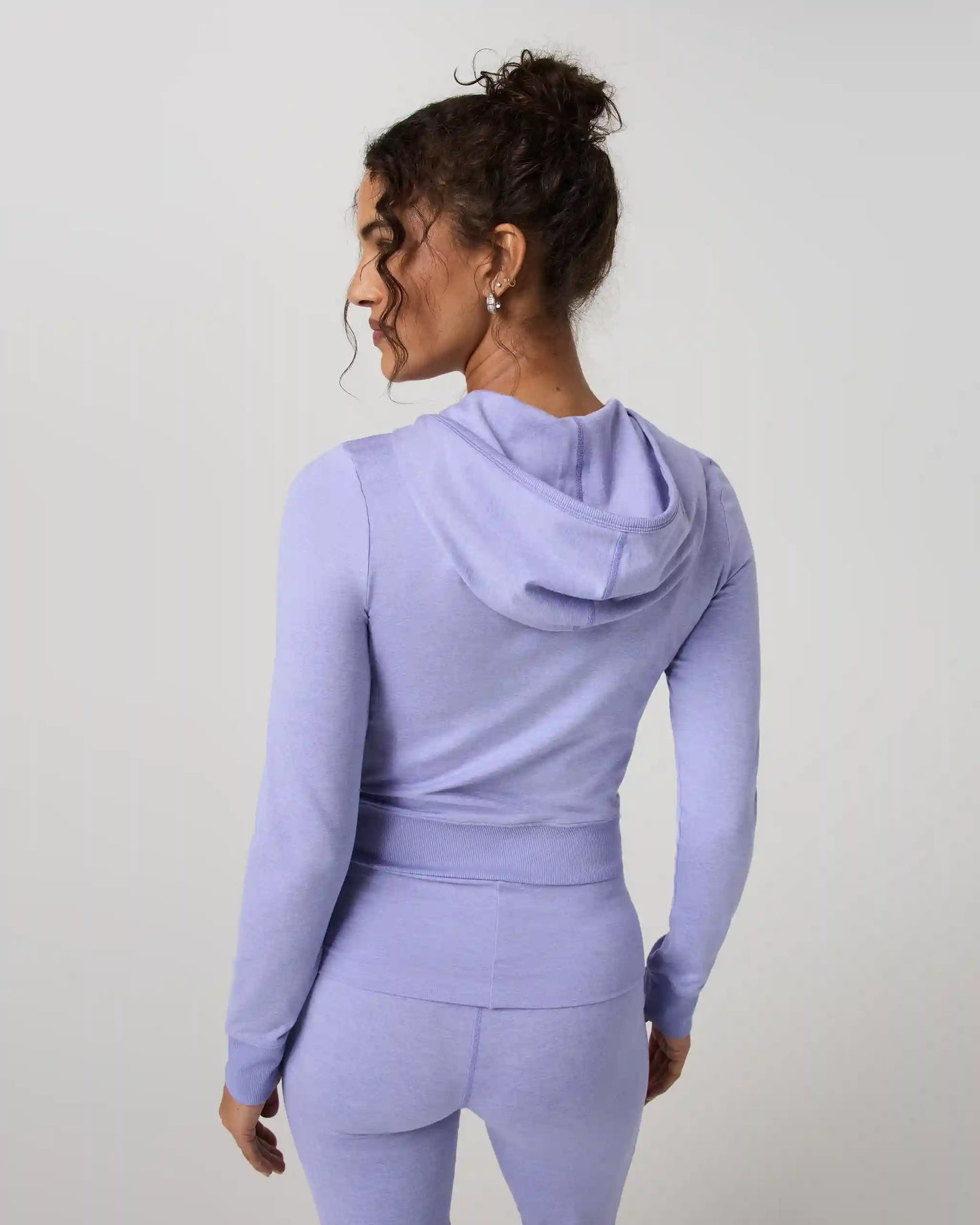 Halo Mini Full Zip Hoodie | Hyacinth Heather