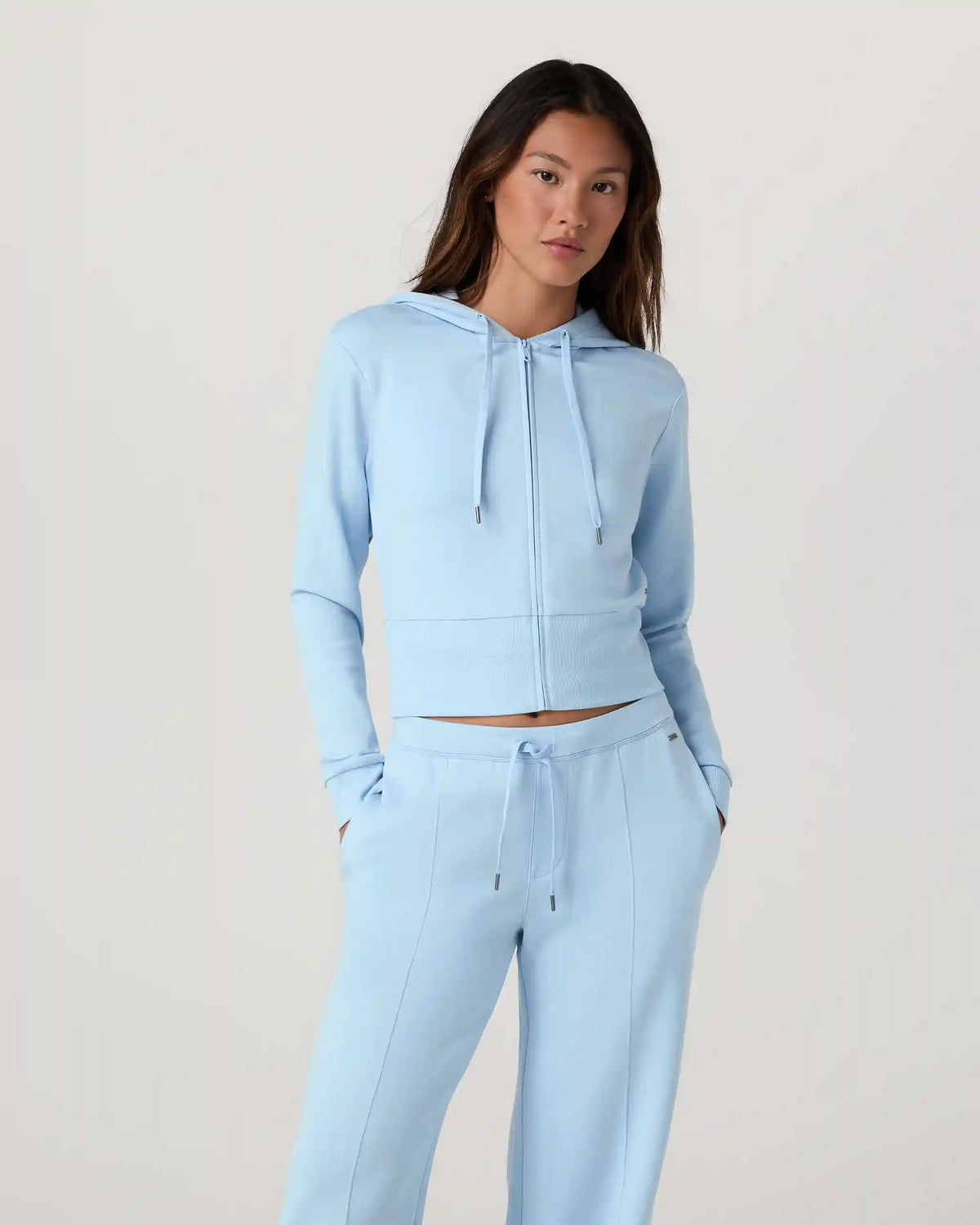 Compose Full Zip Hoodie | Crystal Blue