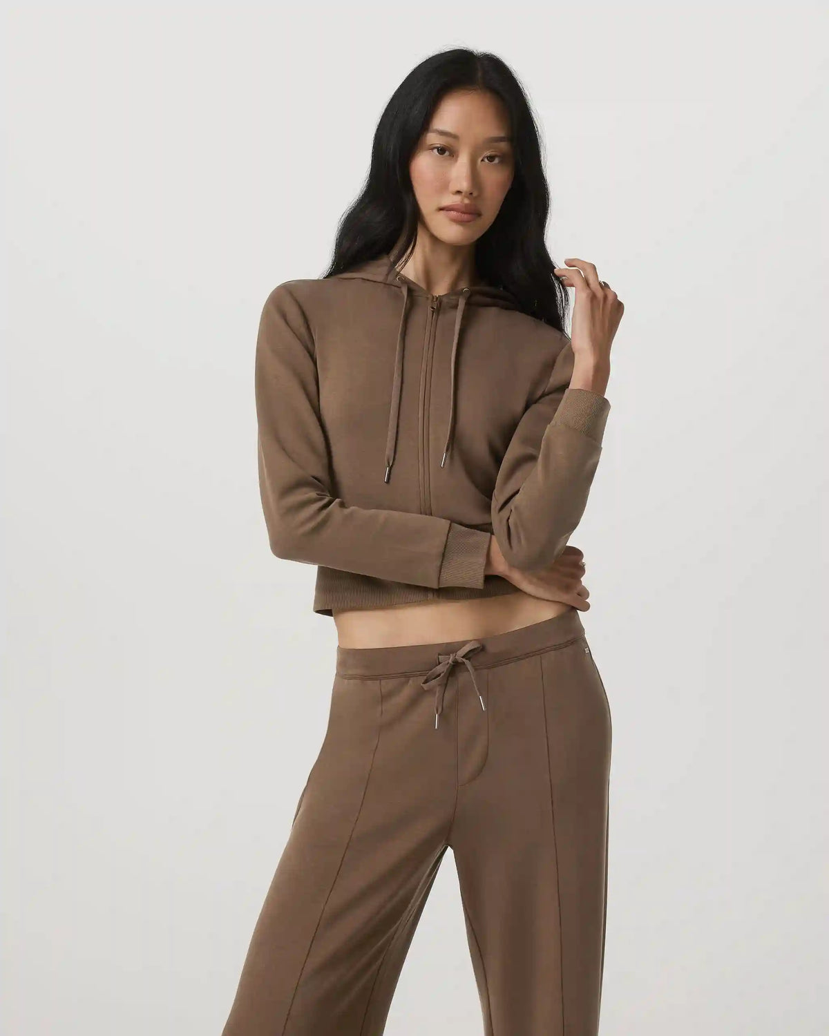 Compose Full Zip Hoodie | Espresso
