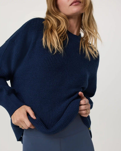 Alps Classic Crew Sweater | Blue Coast