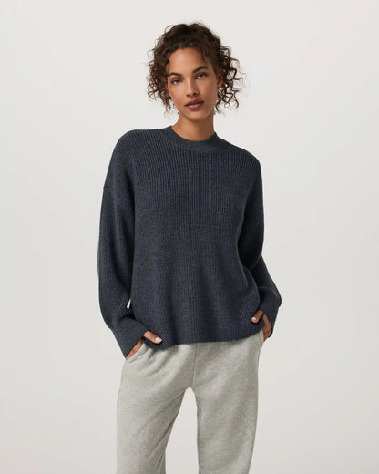 Alps Classic Crew Sweater | Charcoal