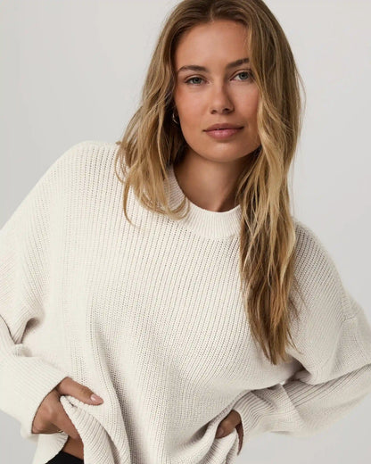 Alps Classic Crew Sweater | Marshmallow