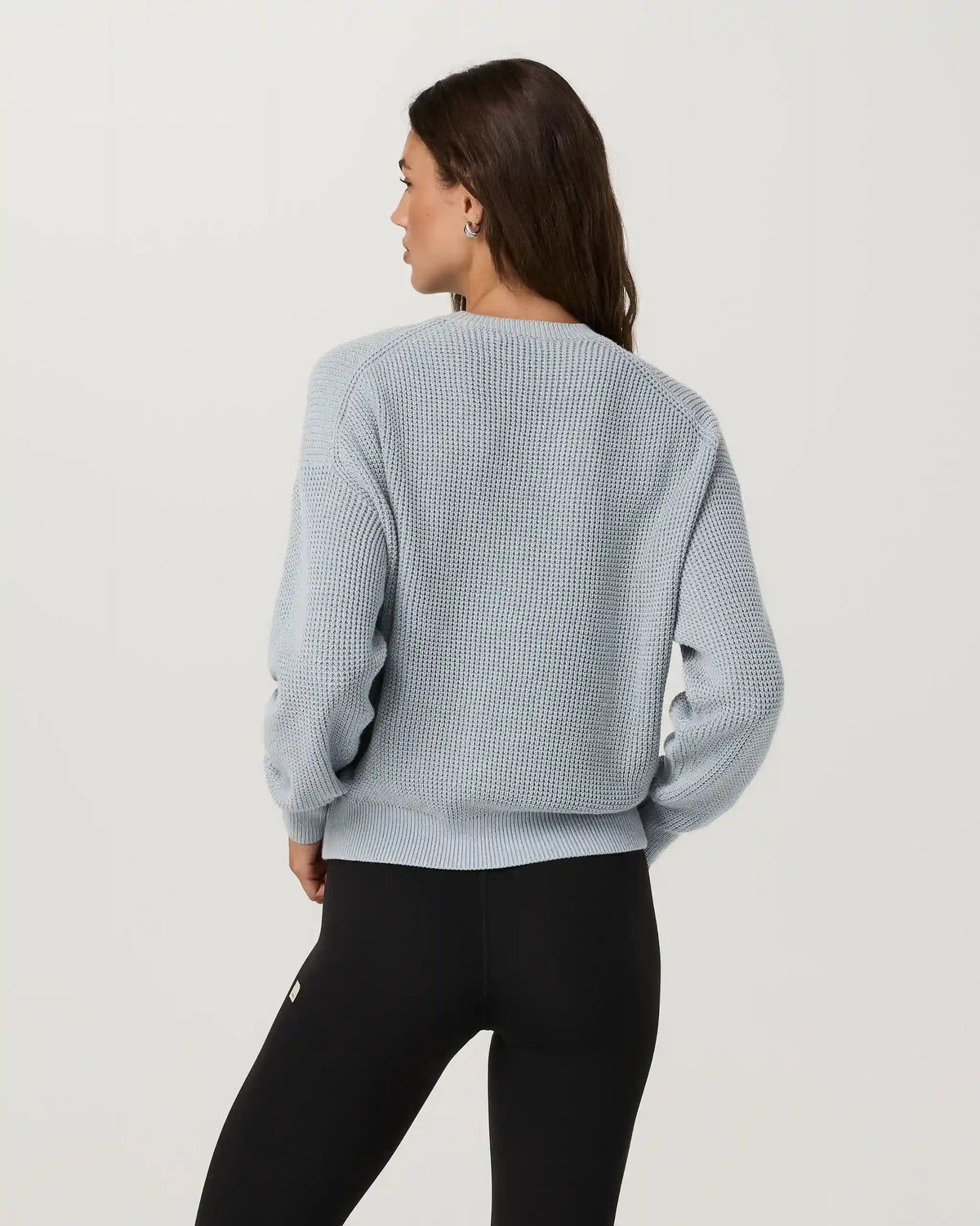 Cotton Waffle Sweater | Raindrop