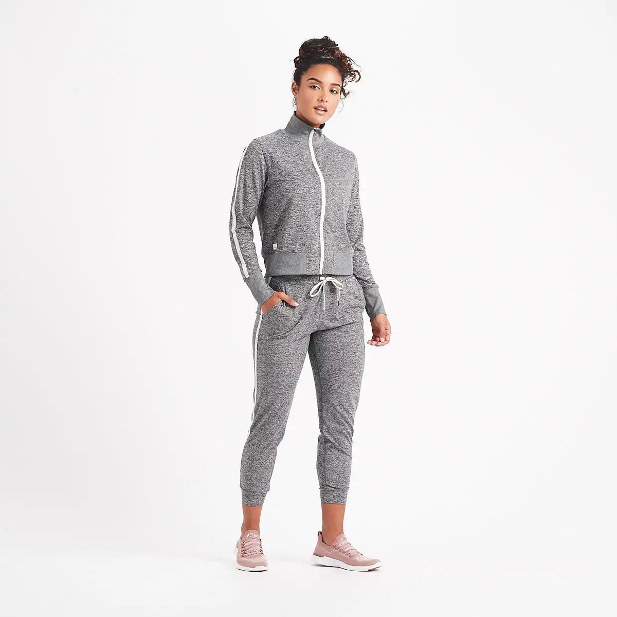 Eclipse Track Jacket | Heather Grey