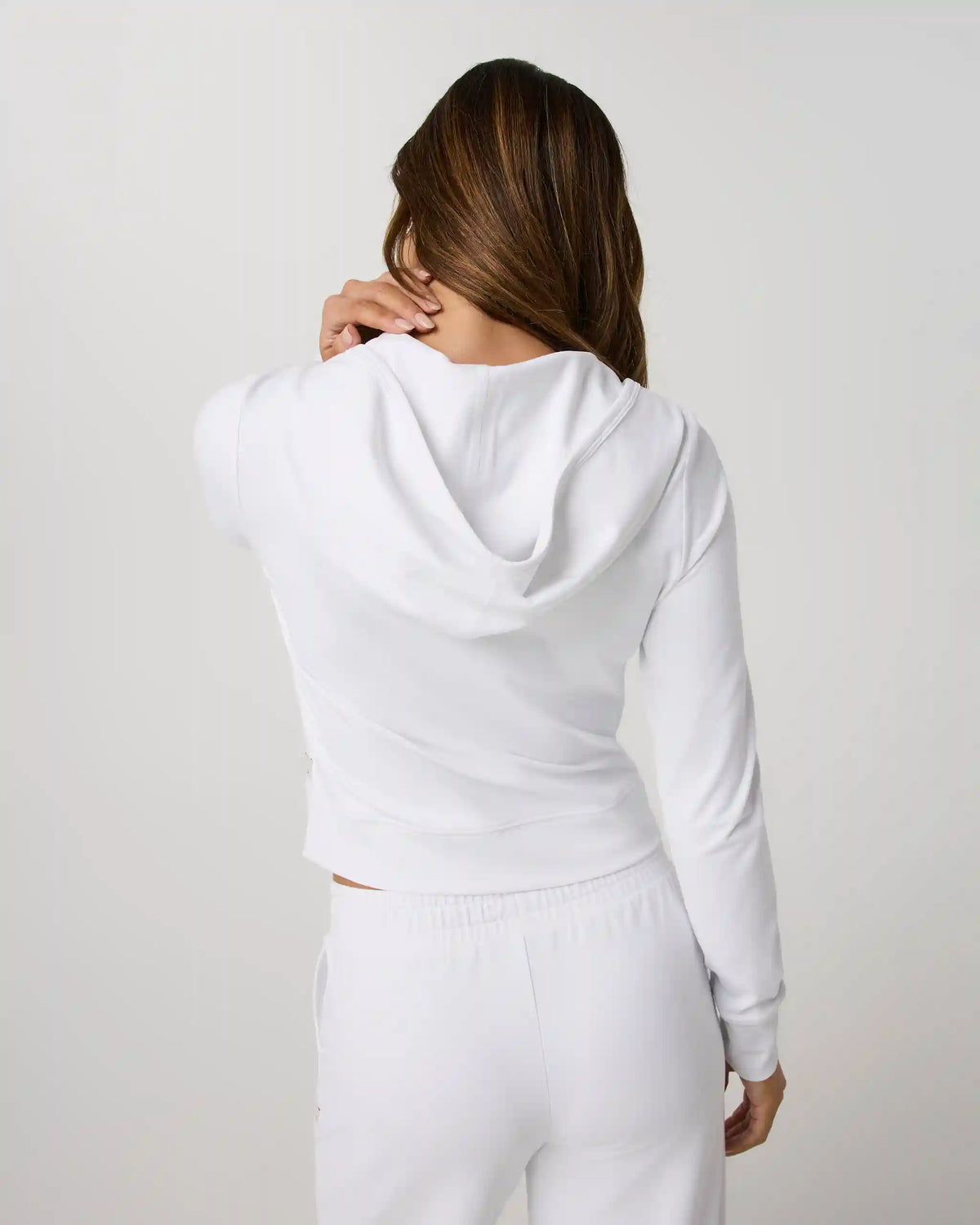 Halo Mini Full Zip Hoodie | White