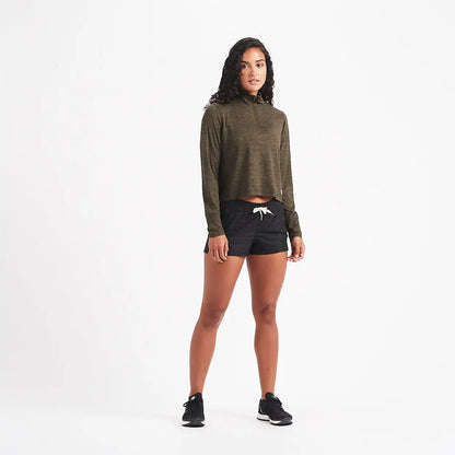Crescent Half Zip | Evergreen Heather