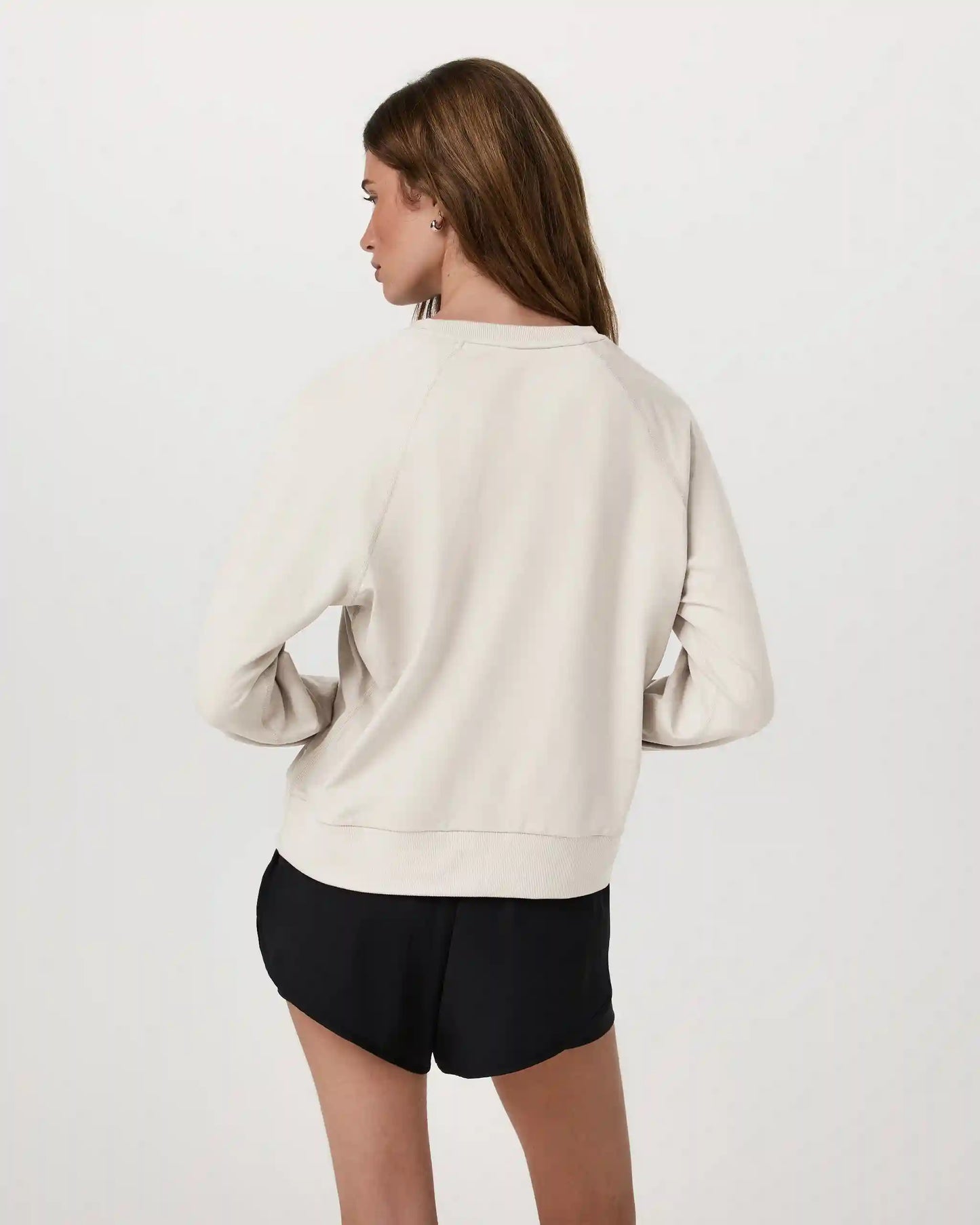 Long-Sleeve Halo Crew | Ecru Heather