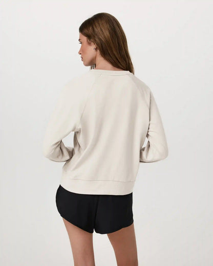 Long-Sleeve Halo Crew | Ecru Heather