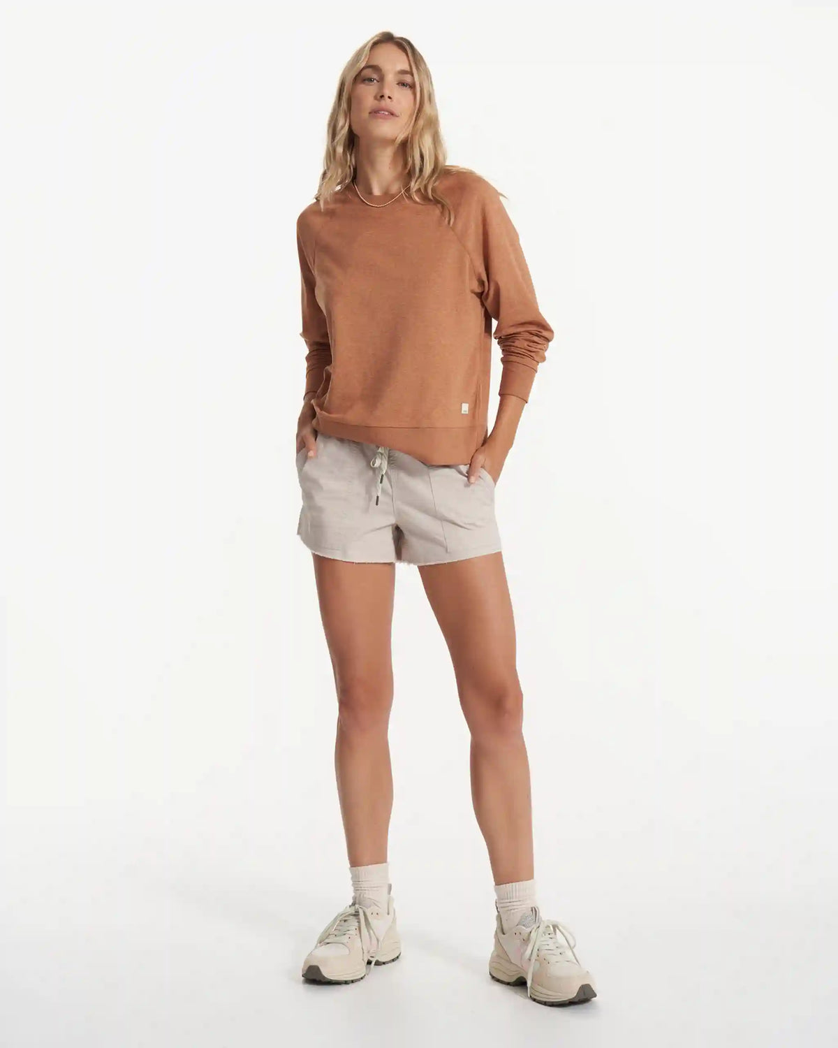 Long Sleeve Halo Crew | Palo Santo Heather