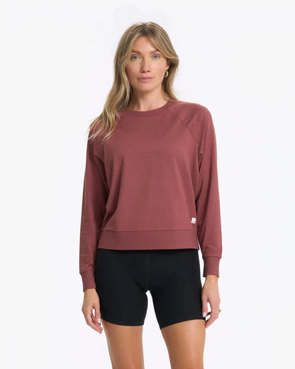 Long-Sleeve Halo Crew | Rosewood Heather