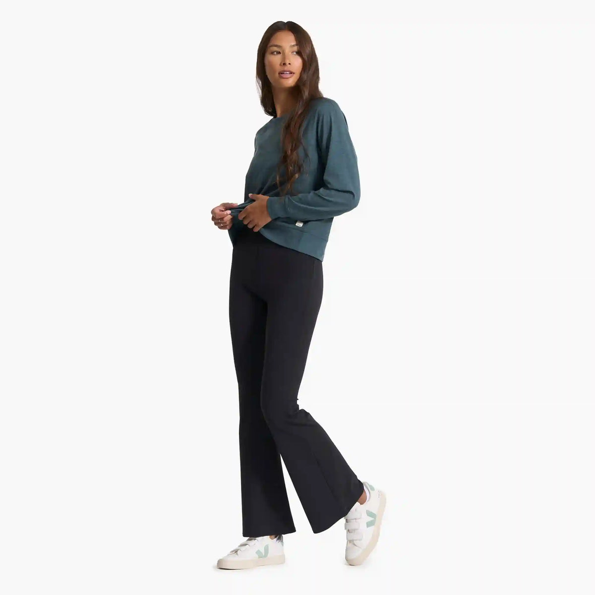 Long-Sleeve Halo Crew | Stone Heather