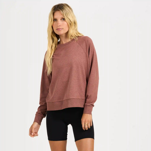 Long-Sleeve Halo Crew | Terracotta Heather