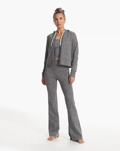 Granite Cropped Hoodie | Heather Grey