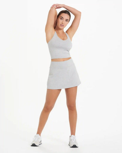 Halo Performance Skirt | Pale Grey Heather