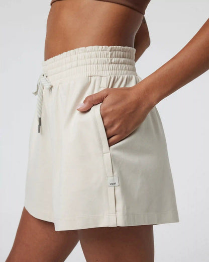 Halo Boxy Short | Milkweed Heather