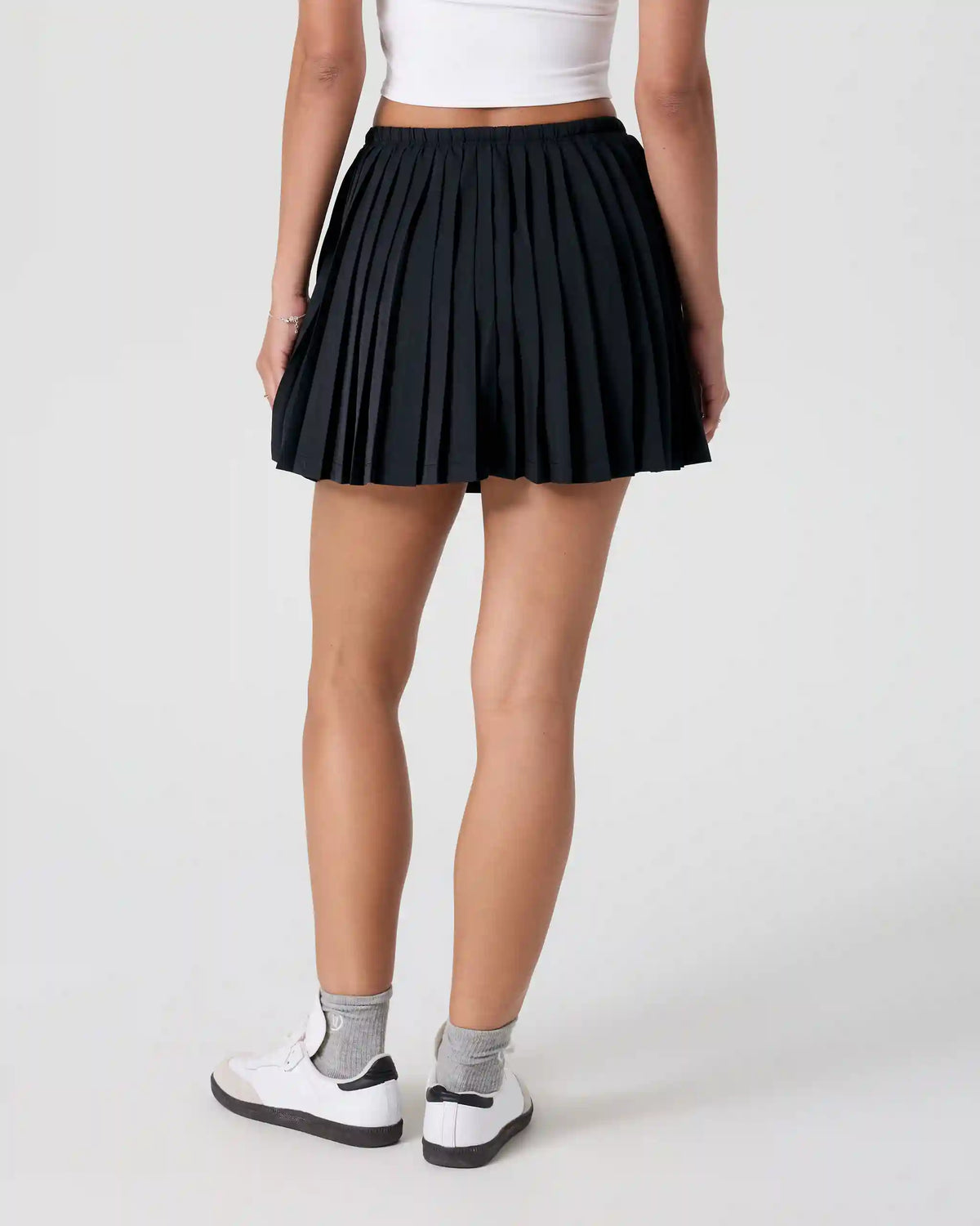 Clementine Pleated Skirt 15" | Black