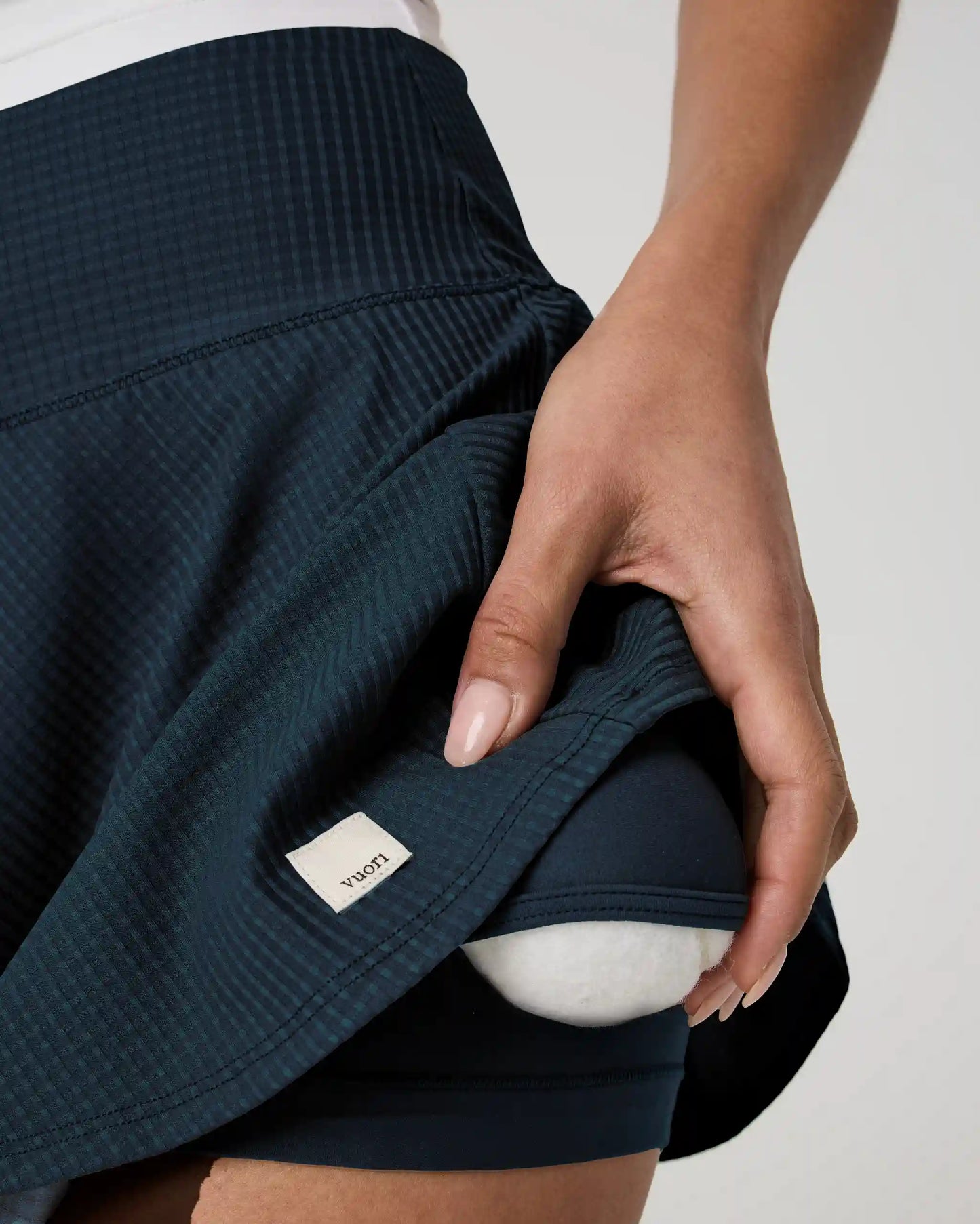 Baseline Gingham Skirt | Ocean Blue