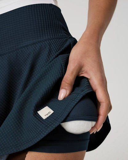 Baseline Gingham Skirt | Ocean Blue