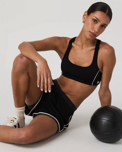 Luna Piped Short | Black
