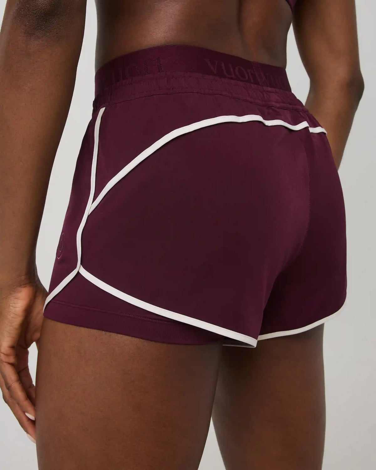 Luna Piped Short | Cerise