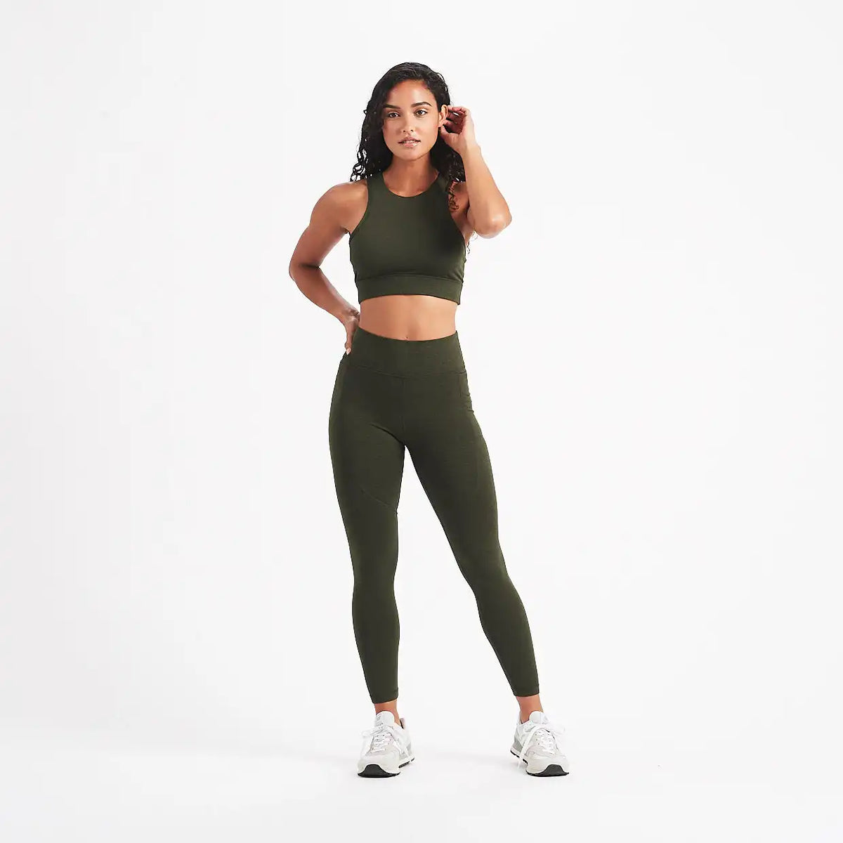 Elevation Performance Legging | Evergreen Heather