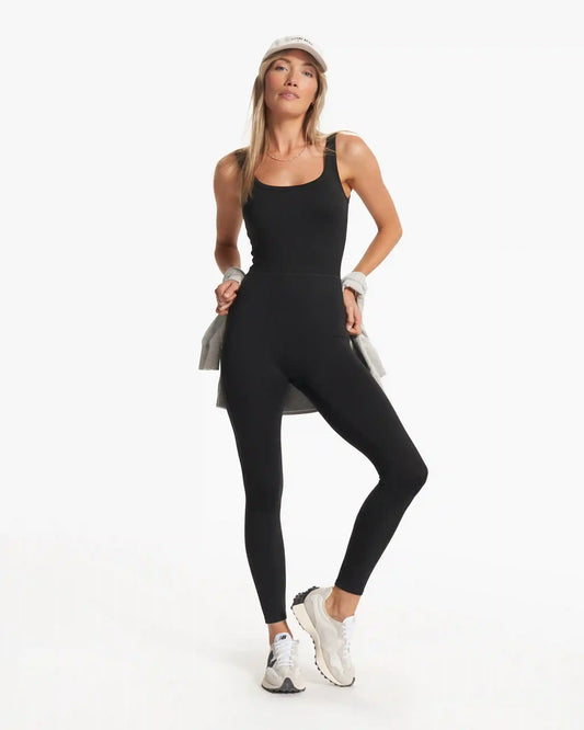 Halo Essential Jumpsuit | Black Heather