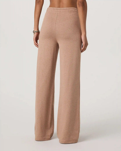 Halo Essential Wideleg Pant - Short | Nutmeg Heather
