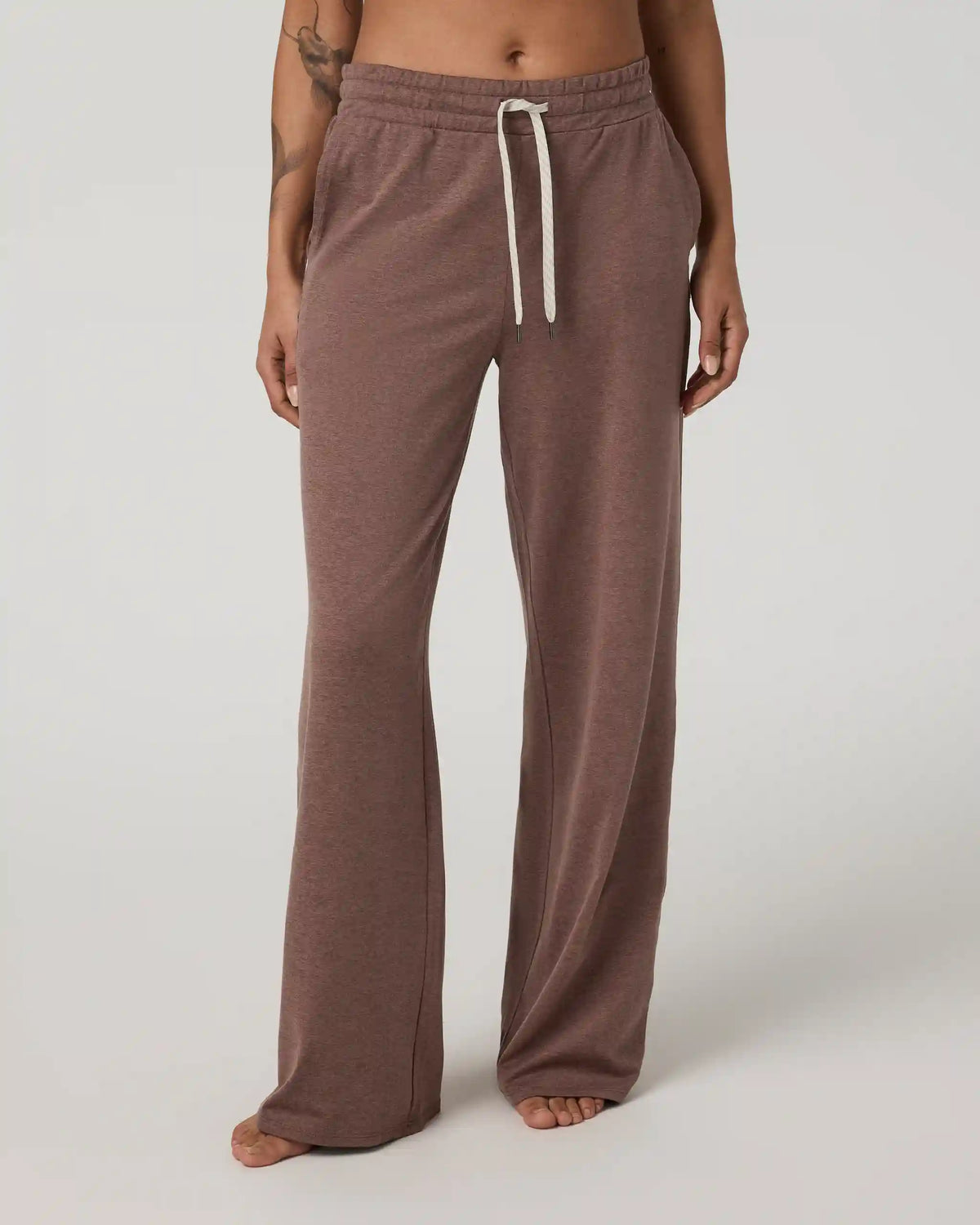 Halo Essential Wideleg Pant | Sable Heather