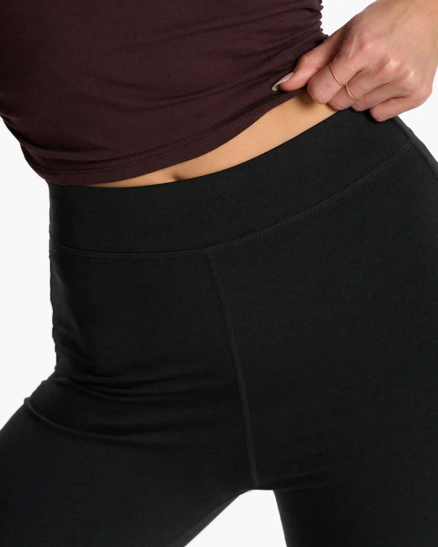 Granite High Waist Flare | Black Heather