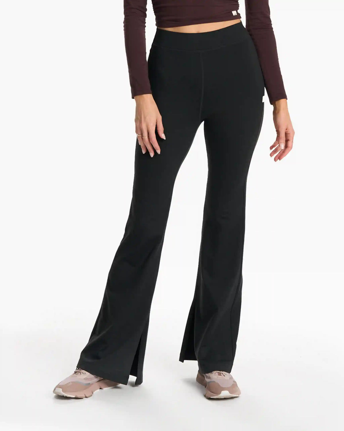 Granite High Waist Flare | Black Heather