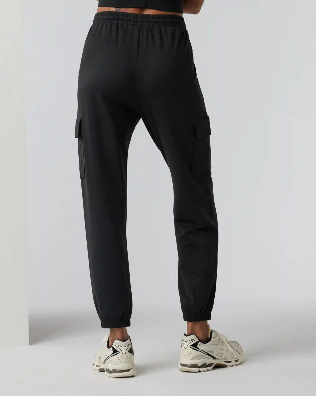 Boyfriend Cargo Sweatpant | Black Heather