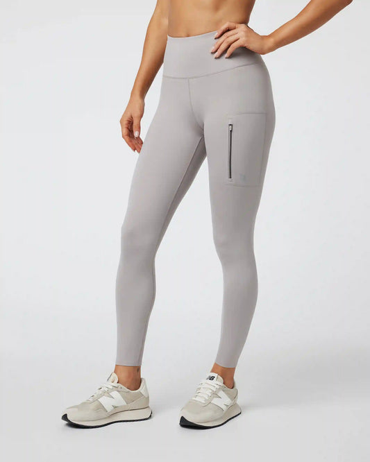 Evolve Zipped Legging | Soft Pewter