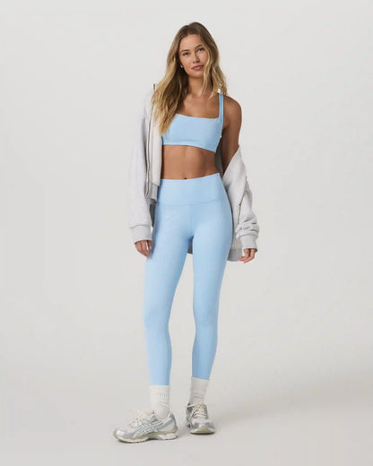Inversion Rib Legging | Crystal Blue