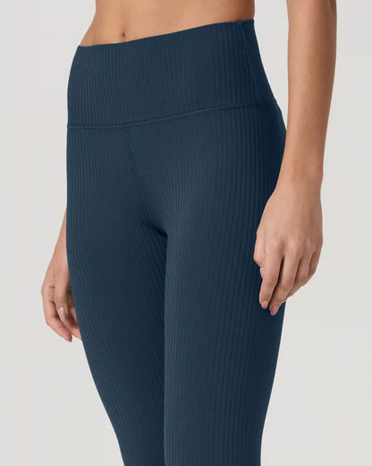 Inversion Rib Legging | Ocean Blue