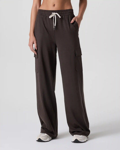 Halo Essential Cargo Wideleg | Dark Java Heather
